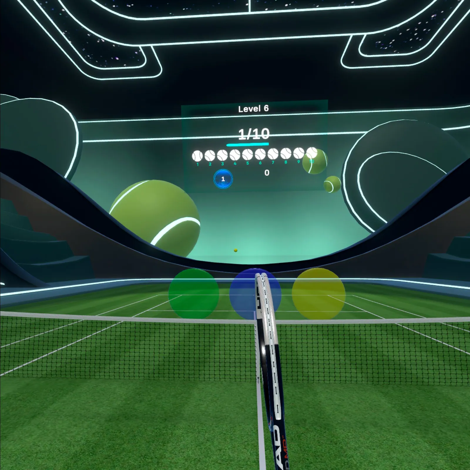 crtX Tennis Motiv, quadratisch