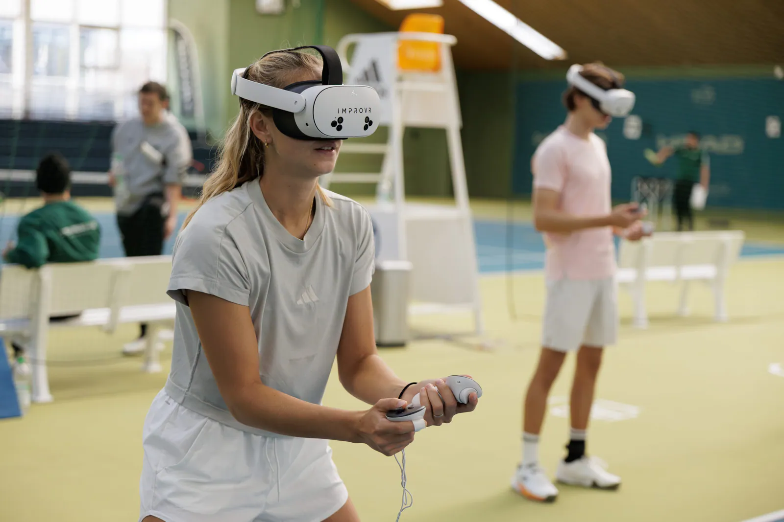 crtX Tennis-Training mit VR-Headset